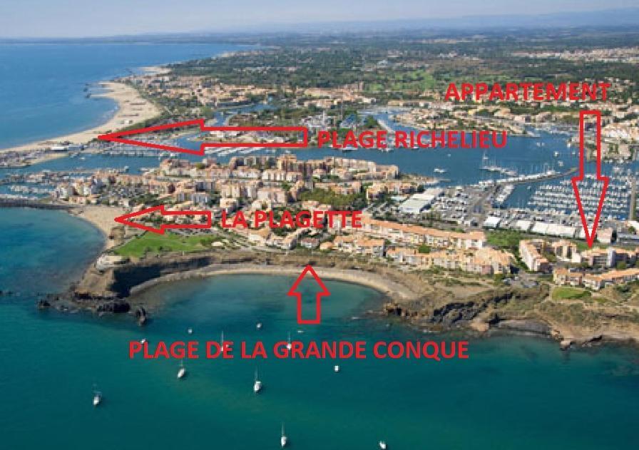 Apartmán Cap D'Agde 300M Plage Du Mole,Vue Port,Parking,Lave Linge,Piscine Exteriér fotografie